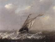 unknow artist a smalschip on choppy seas,other shipping beyond China oil painting art